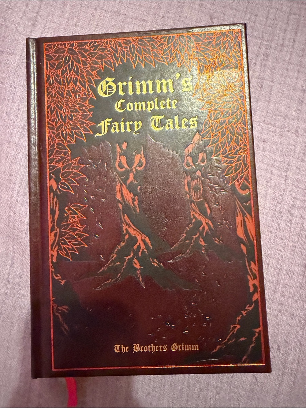 Grimm’s Complete Fairy Tales – Brothers Grimm Hardcover – Gold Gilt Edges